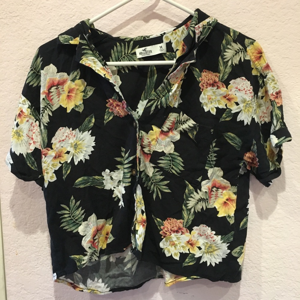 Floral button down